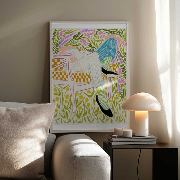 Tablou înramat „Jlr Quiet in the garden 2” de Jenny Liz Rome