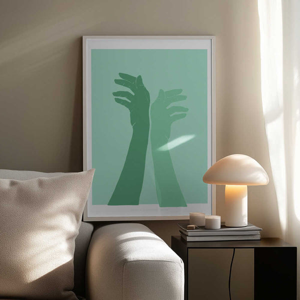 Tablou înramat „Pandc Handsingreen Copy” de Jenny Liz Rome