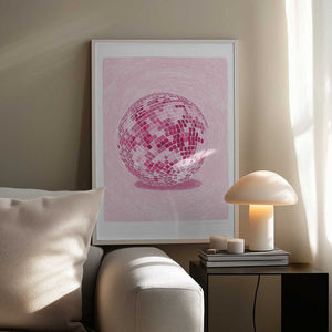 Tablou înramat „Pandc Discoball Copy 2” de Jenny Liz Rome