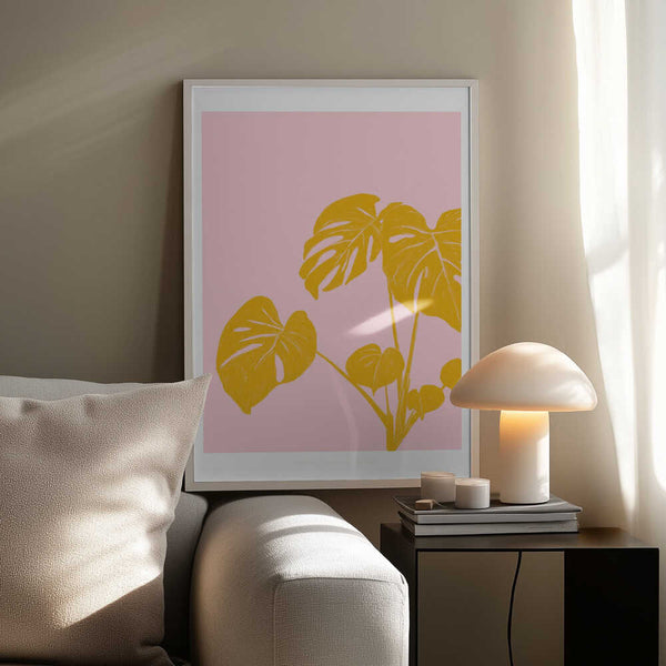 Tablou înramat „Pandc Houseplant Copy” de Jenny Liz Rome