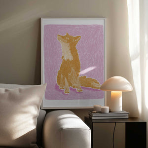 Tablou înramat „Pandc Littlefox Copy” de Jenny Liz Rome