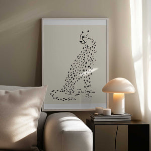 Tablou înramat „Pandc Leopard” de Jenny Liz Rome