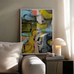Tablou înramat „Abstract” de Poonam Choudhary