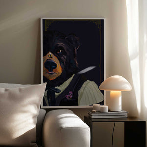 Tablou înramat „Bear” de The Whiskey Ginger
