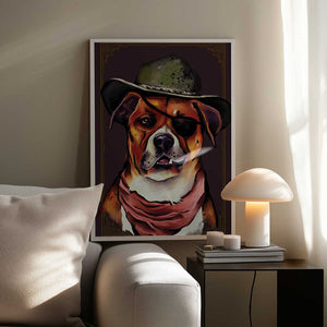 Tablou înramat „Dog” de The Whiskey Ginger