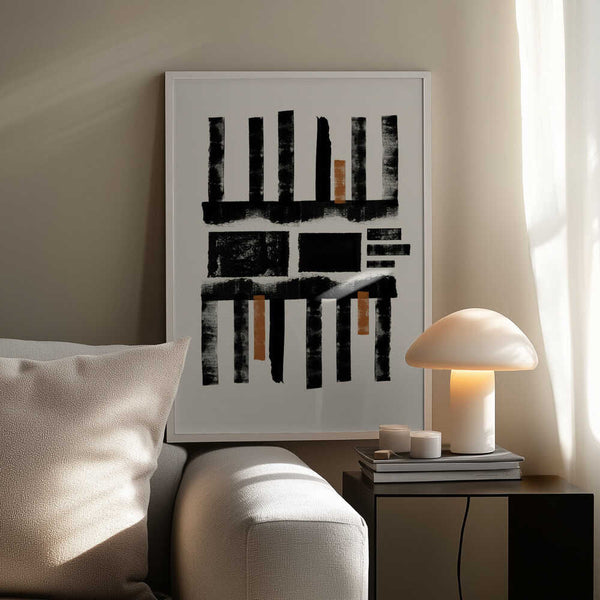 Tablou înramat „Geometric Rhythm” de THE MIUUS STUDIO