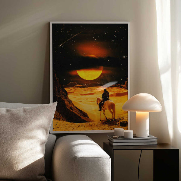 Tablou înramat „Western Space Adventure” de Taudalpoi