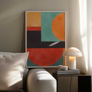 Tablou înramat „Colorful geometric composition 2” de Vitor Costa