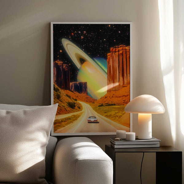 Tablou înramat „Road Trip to the Rings of Infinity” de Taudalpoi