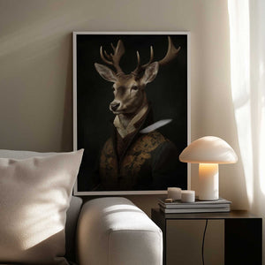Tablou înramat „Stag Portrait” de Andreas Magnusson