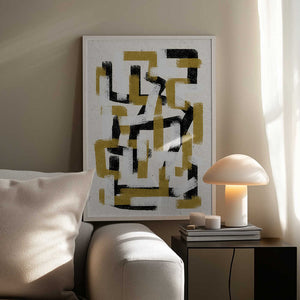 Tablou înramat „Labyrinthine Hues” de THE MIUUS STUDIO