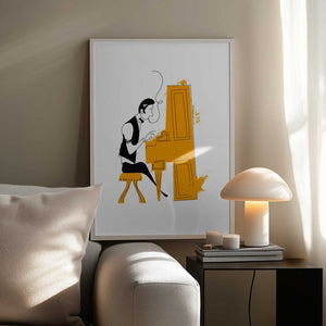 Tablou înramat „New Orleans Pianist” de Nicholas