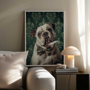 Tablou înramat „The Gentleman Bulldog” de SHANDU
