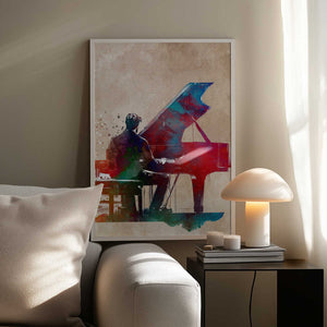 Tablou înramat „Pianist1” de Justyna Jaszke