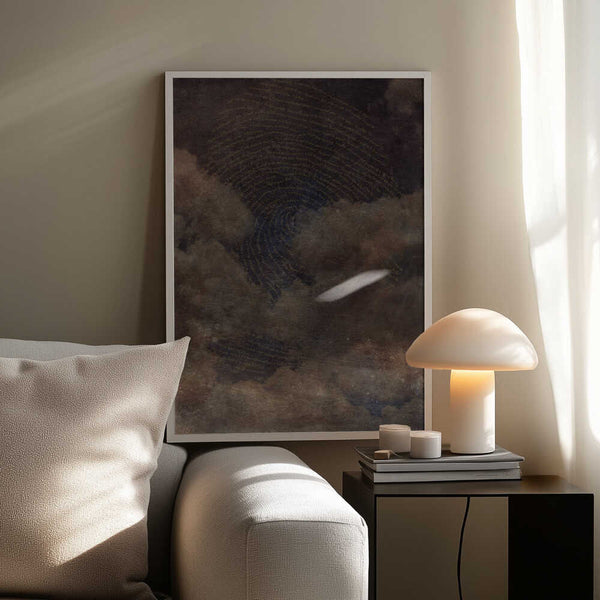 Tablou înramat „Sign In the Sky Brown” de Pia Lilenthal