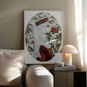 Tablou înramat „Cata With Green Leafs” de Karenina Fabrizzi