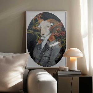Tablou înramat „Regal Ram Portrait” de Karenina Fabrizzi