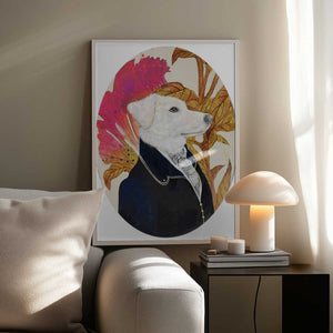Tablou înramat „Regal Canine Portrait” de Karenina Fabrizzi