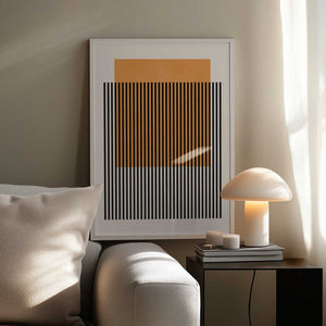 Tablou înramat „Black Vertical Stripes” de Vitor Costa
