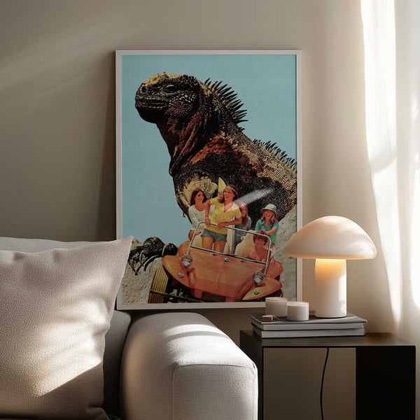 Tablou înramat „Iguana Beach Weekend” de Mikhail Siskoff