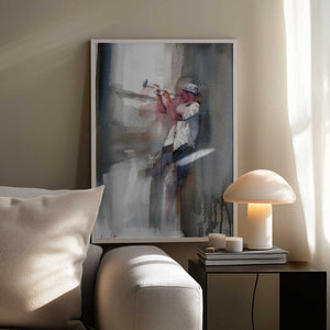 Tablou înramat „A Musician Playing The Trumpet” de Giorgio Gosti