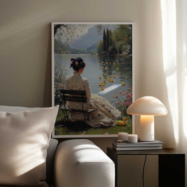 Tablou înramat „Tranquil Waterside” de Dikhotomy