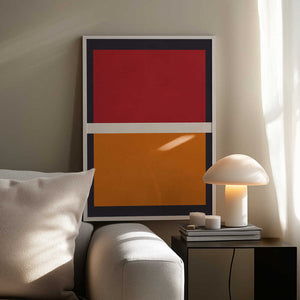 Tablou înramat „Red and Orange Blocks” de Vitor Costa