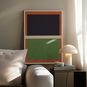 Tablou înramat „Bold Geometric Blocks” de Vitor Costa