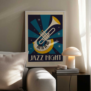 Tablou înramat „Jazz Night” de Andreas Magnusson