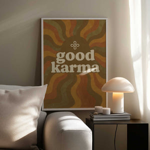 Tablou înramat „Karma Waves” de Treechild