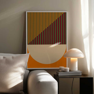 Tablou înramat „Geometric Spring Summer” de Nilesh Kulkarni
