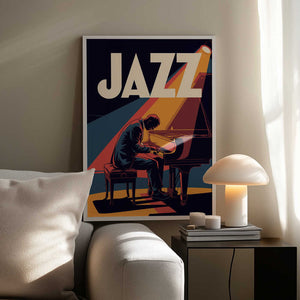 Tablou înramat „Jazz Pianist” de Andreas Magnusson