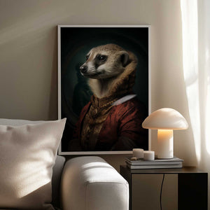 Tablou înramat „Meerkat Portrait” de Andreas Magnusson