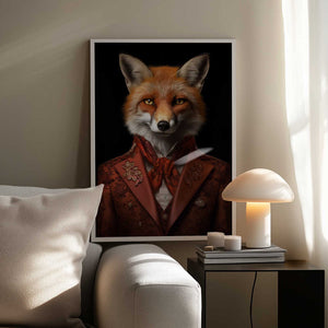 Tablou înramat „Red Fox Portrait” de Andreas Magnusson