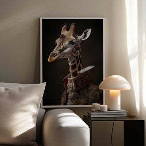 Tablou înramat „Giraffe Portrait” de Andreas Magnusson