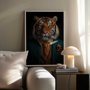 Tablou înramat „Tiger Portrait” de Andreas Magnusson