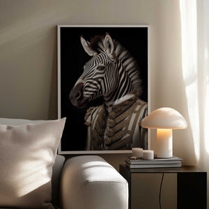 Tablou înramat „Zebra Portrait” de Andreas Magnusson