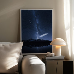 Tablou înramat „Galaxies Reflection” de Toby Harriman