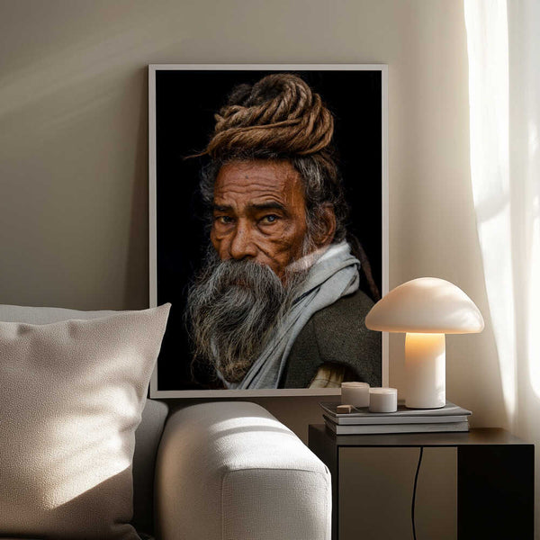 Tablou înramat „Portrait of a Sadhu...” de Rakesh J.V