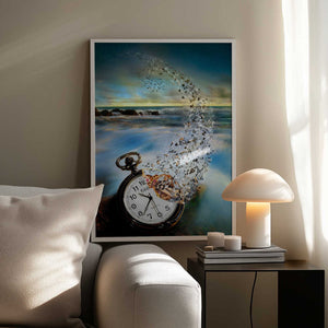 Tablou înramat „The Vanishing Time” de Sandy Wijaya