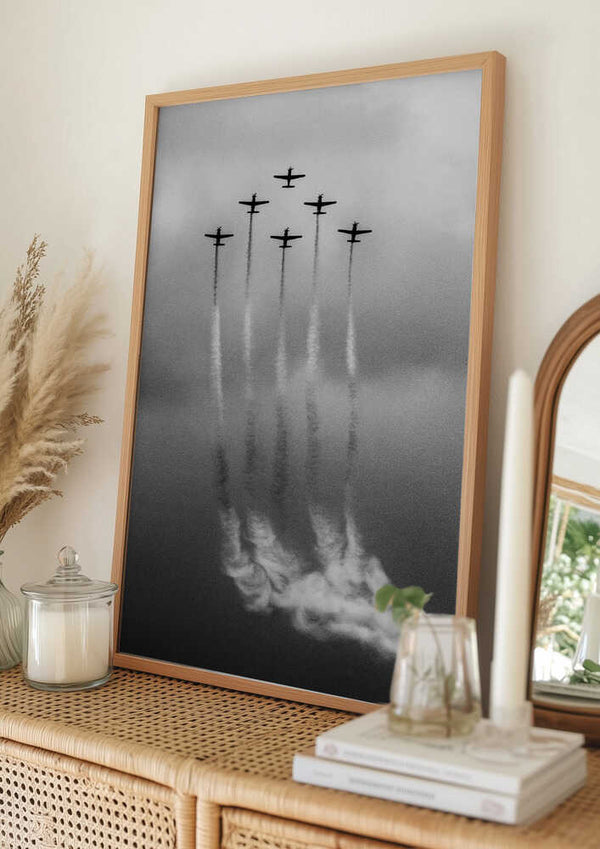 Tablou înramat „Six on Cloud” de Antonyus Bunjamin (Abe)