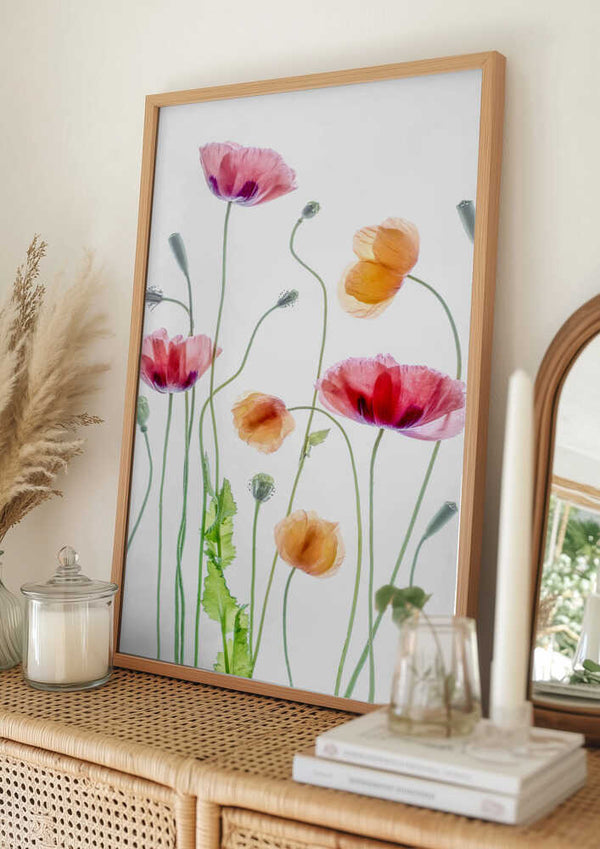 Tablou înramat „Poppies” de Mandy Disher