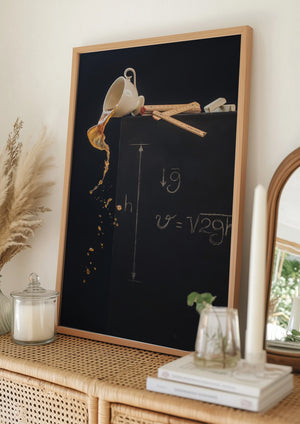 Tablou înramat „A study with free fall” de Dina Belenko