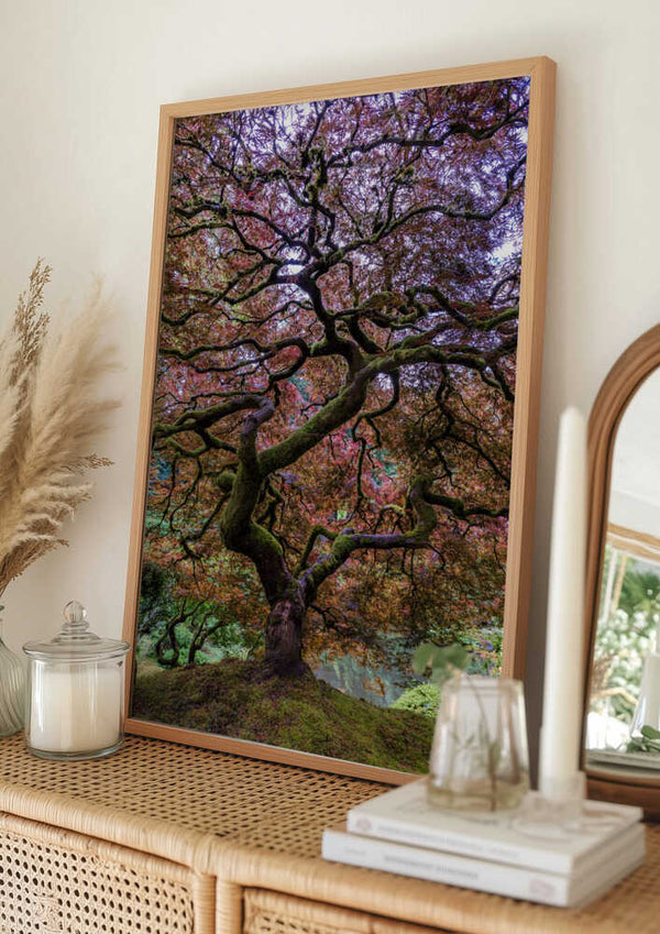 Tablou înramat „Japanese Maple Tree” de Mike Centioli