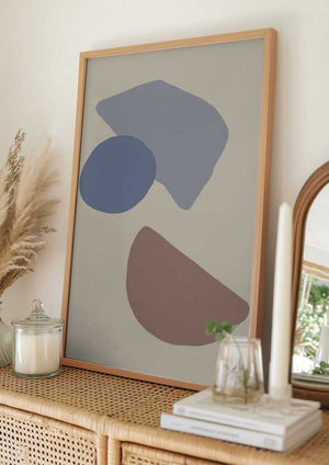 Tablou înramat „Organic Shapes 04” de Pictufy Studio