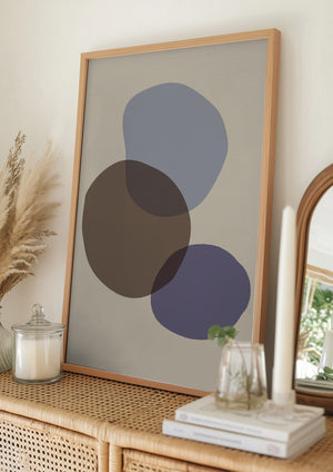 Tablou înramat „Organic Shapes 05” de Pictufy Studio