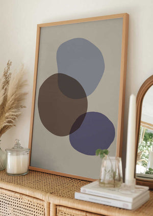 Tablou înramat „Organic Shapes 05” de Pictufy Studio