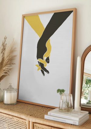 Tablou înramat „Holding Hands” de Pictufy Studio II