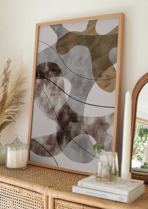 Tablou înramat „Brown Seaweed” de Pictufy Studio II