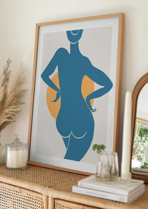Tablou înramat „Blue Woman” de Pictufy Studio II